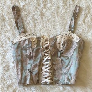 Y2K Victoria’s Secret Embroidered Bustier Corset